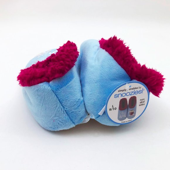 NWT Snoozies Women's Slippers Cloud Wine Light Blue Large 9/10 - Picture 3 of 6